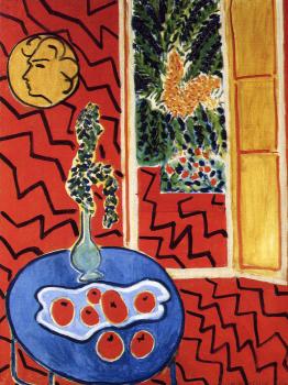 Henri Emile Benoit Matisse : red interior